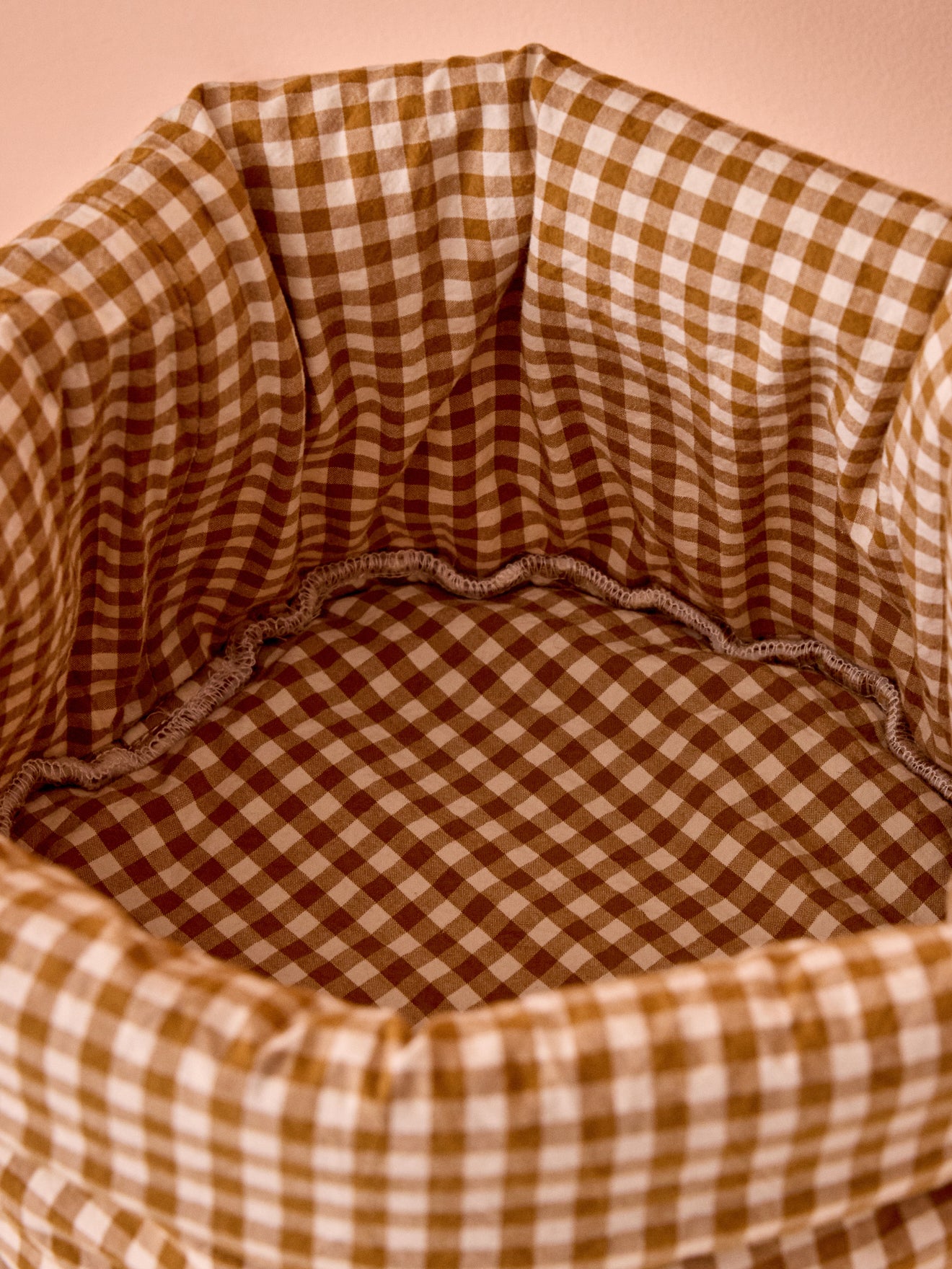 Pochon matelassé vichy