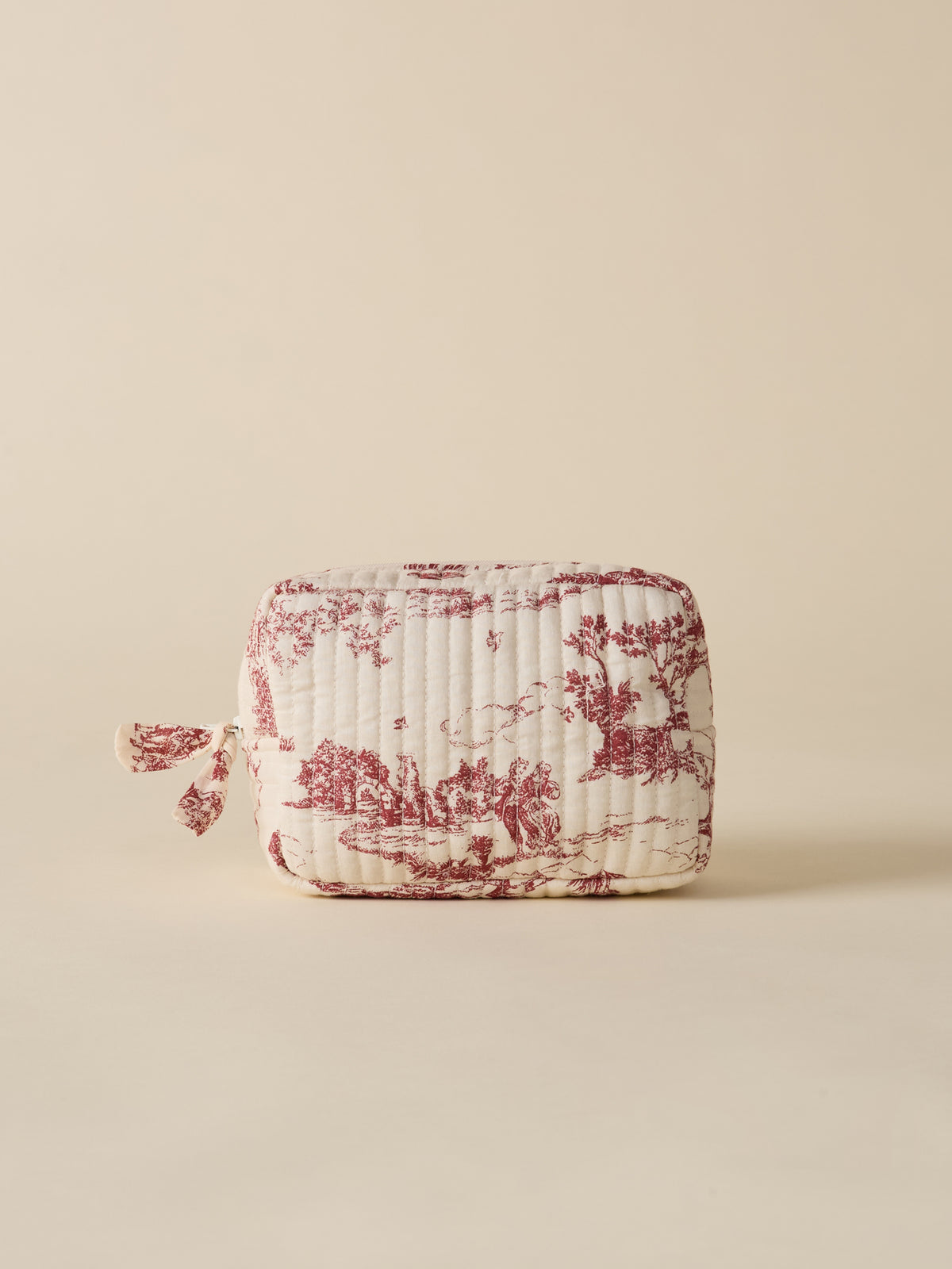 Trousse de toilette esprit toile de Jouy
