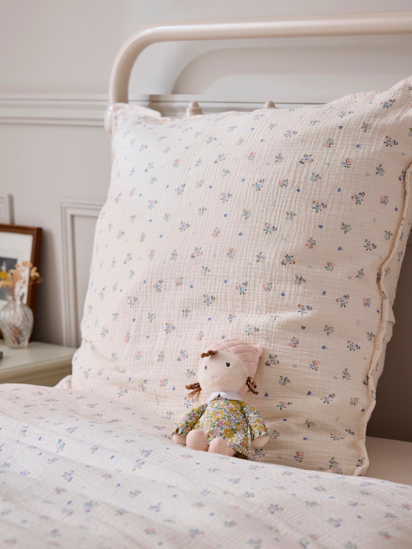 Pop in velours en Liberty-stof