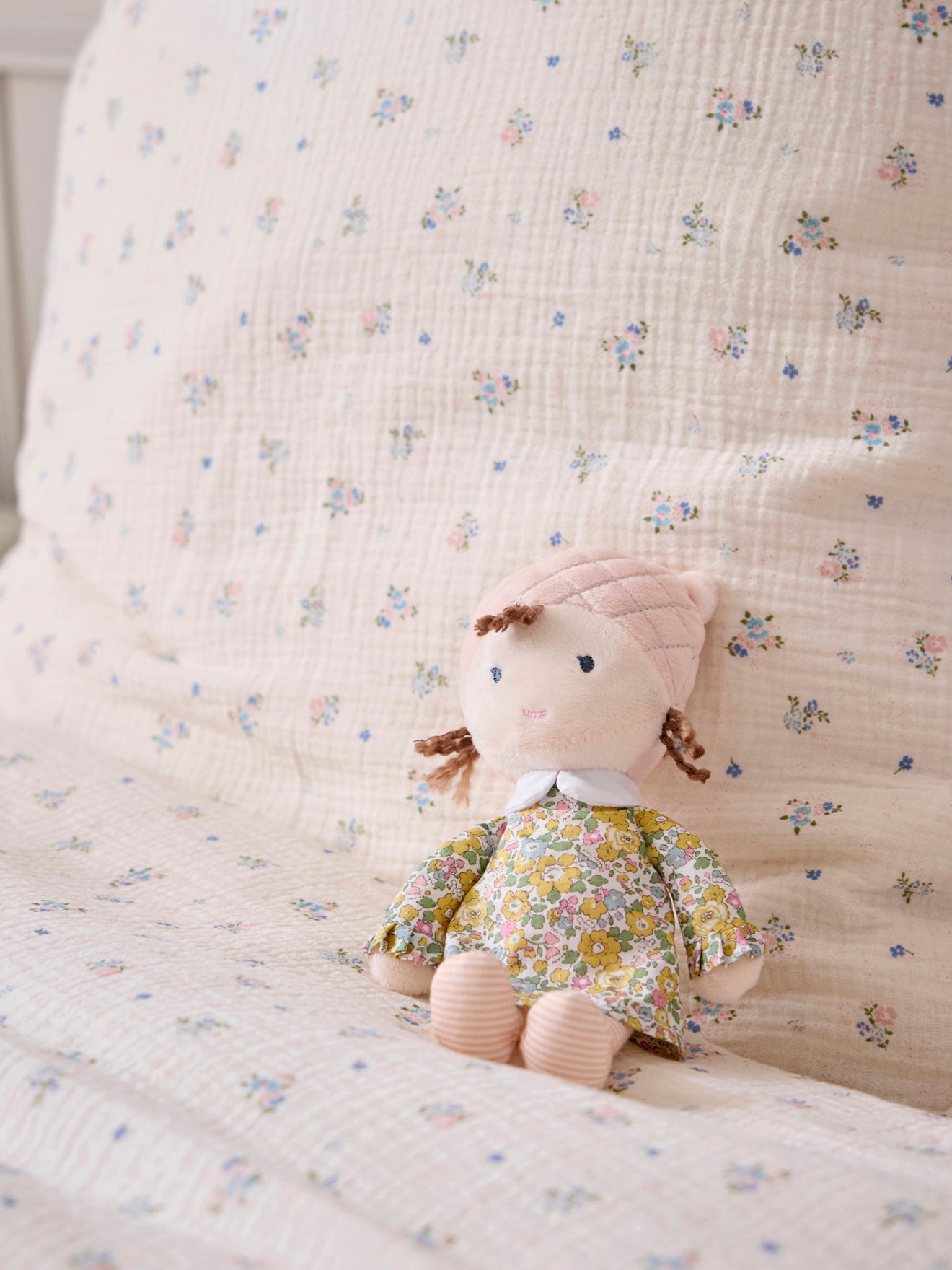 Pop in velours en Liberty-stof
