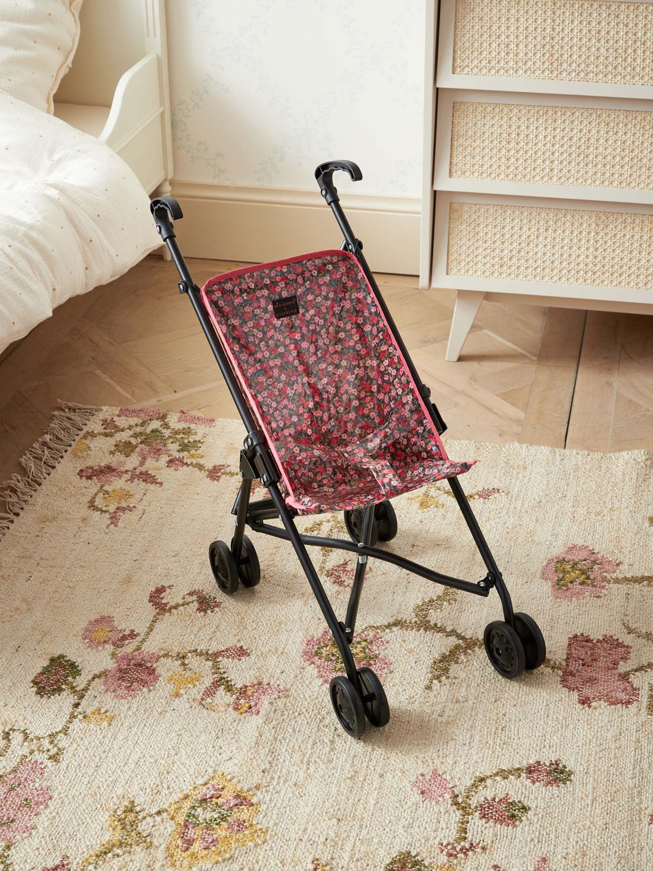 Poussette Mae tissu Liberty - Collection Cyrillus X Minikane