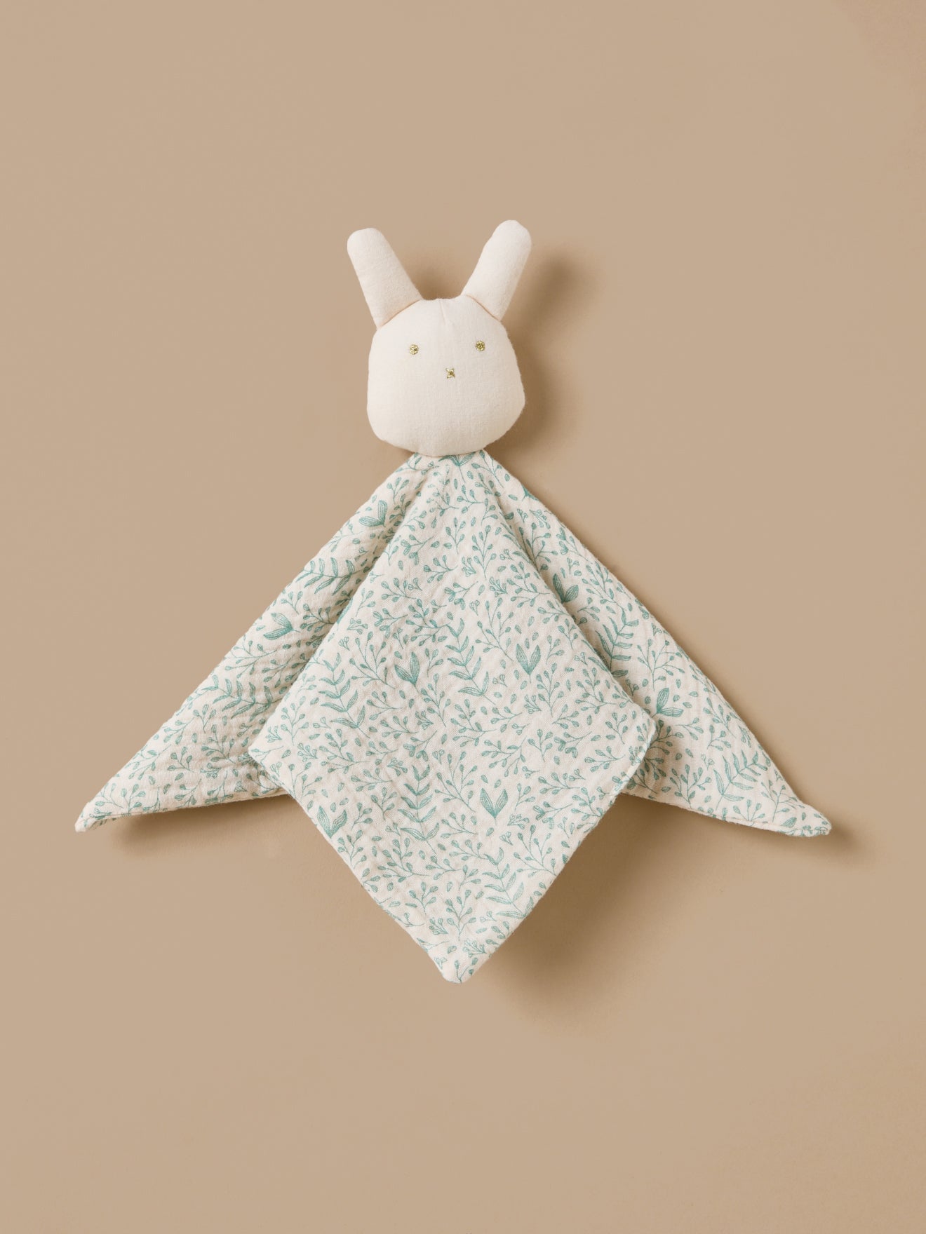 Doudou lapin gaze de coton biologique - imprimé Hirondelles