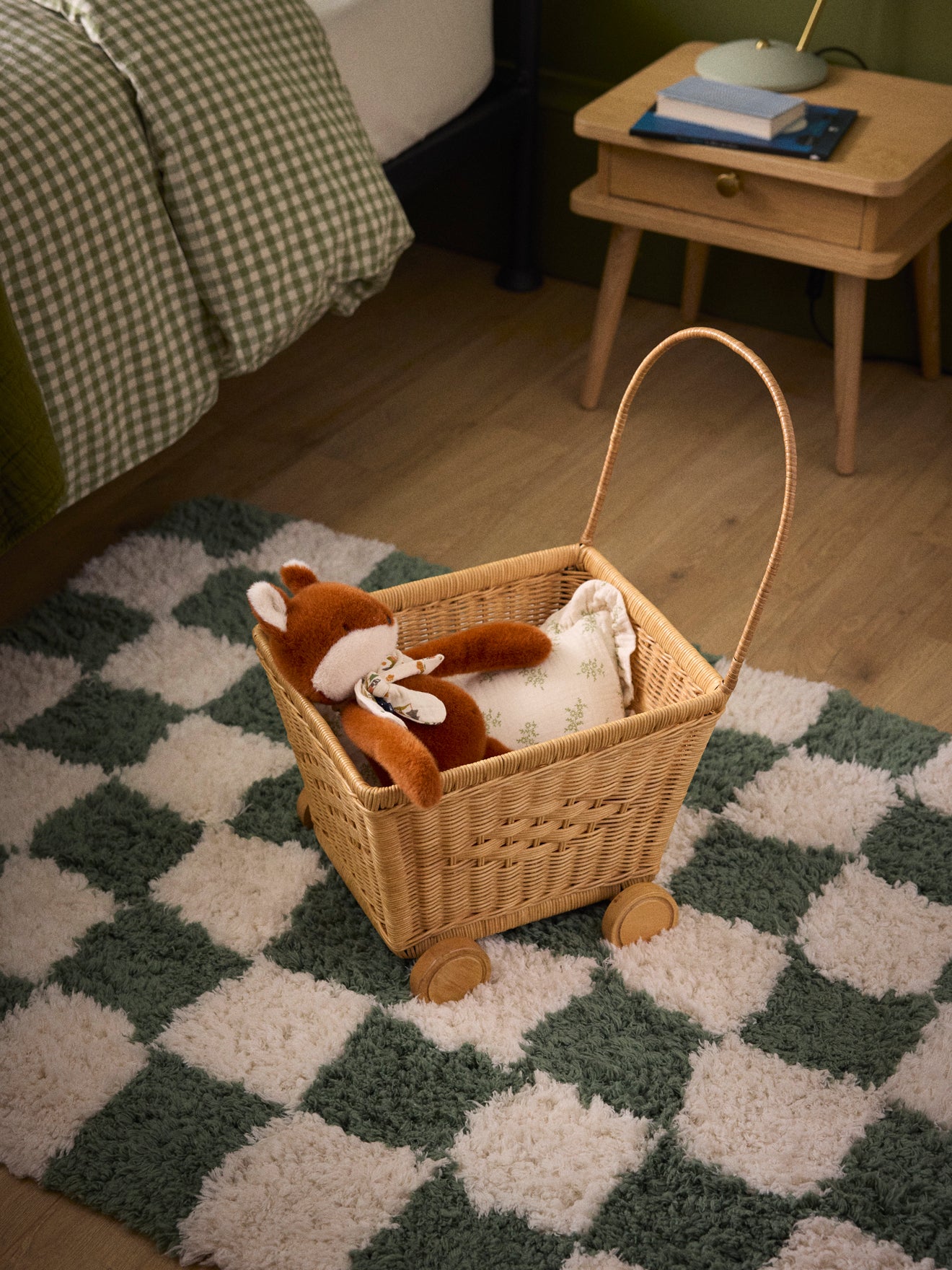 Kindertrolley in rotan