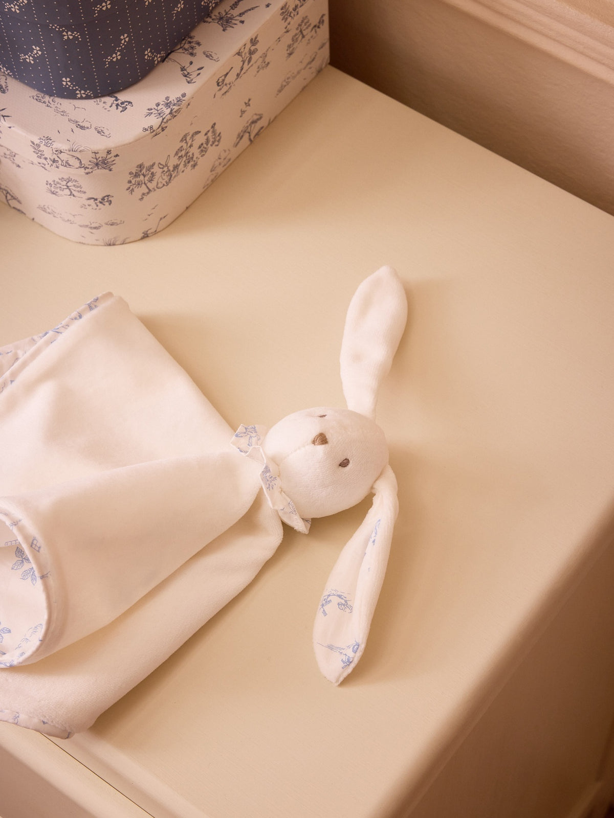 Doudou Lapin percale de coton
