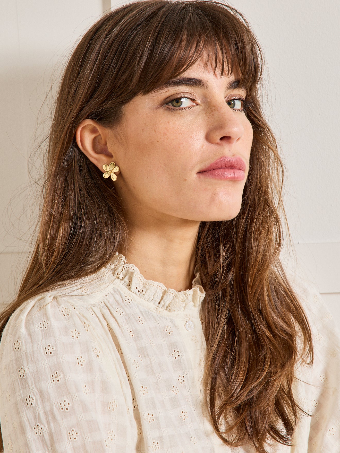 Kleine oorbellen Flora - collectie Cyrillus x Chic Alors