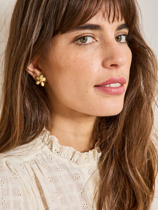 Kleine oorbellen Flora - collectie Cyrillus x Chic Alors
