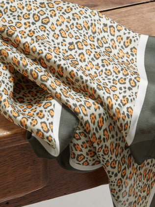 Foulard imprimé léopard mixte