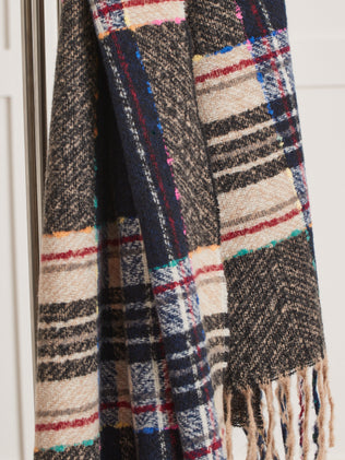 Foulard étole carreaux femme