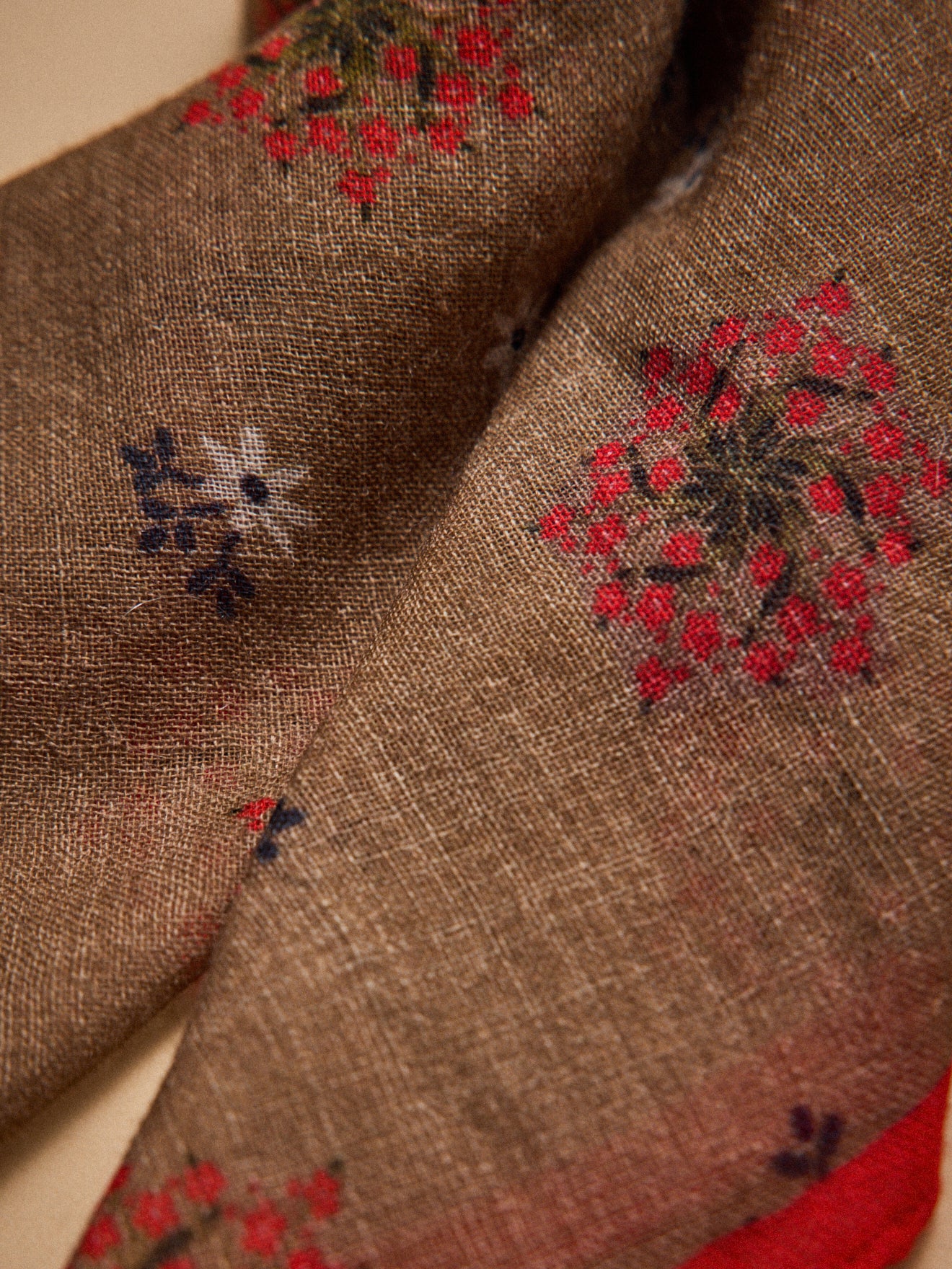 Bandana imprimé en laine femme