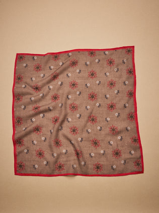 Wollen damesbandana met print