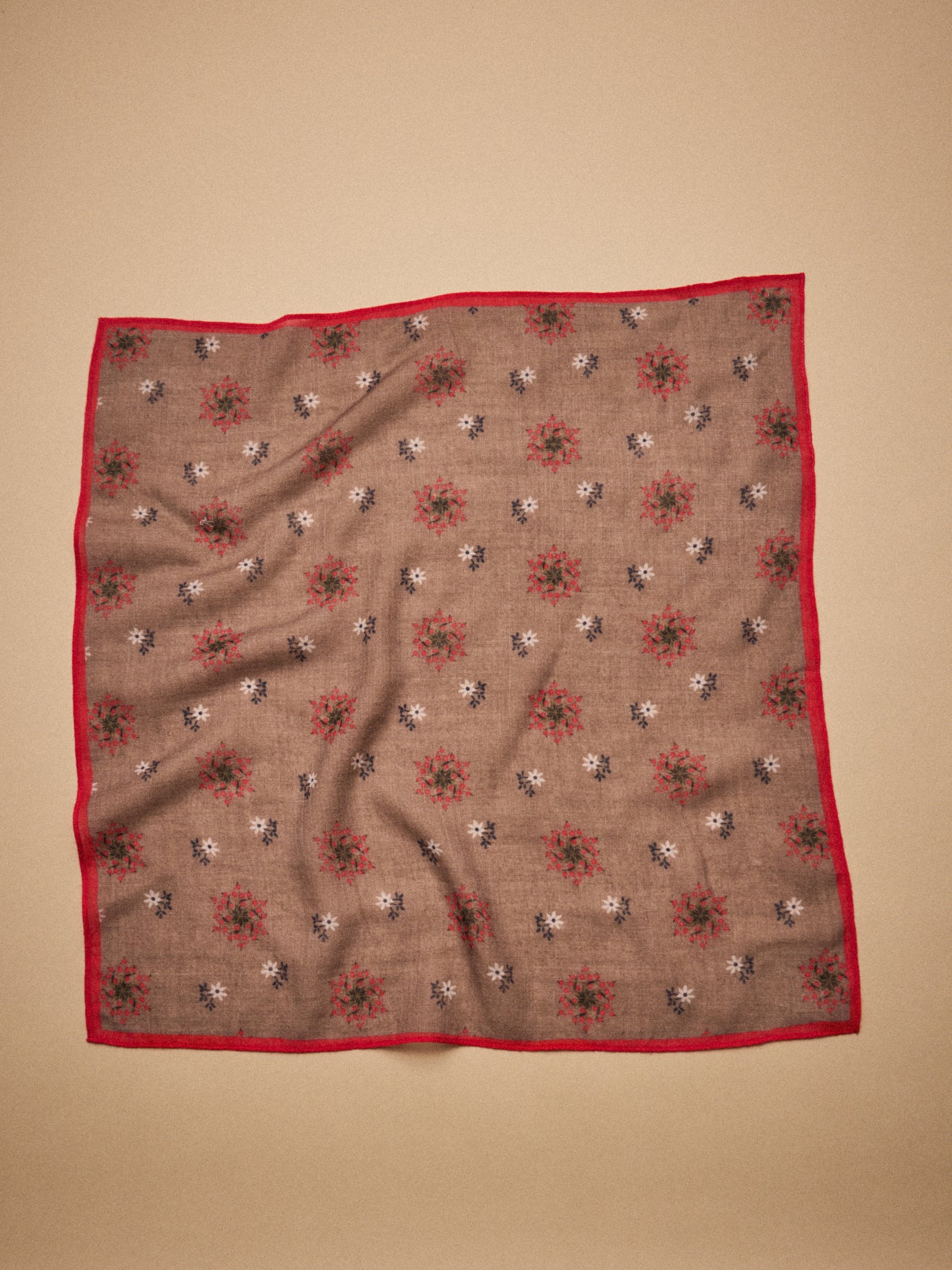 Bandana imprimé en laine femme