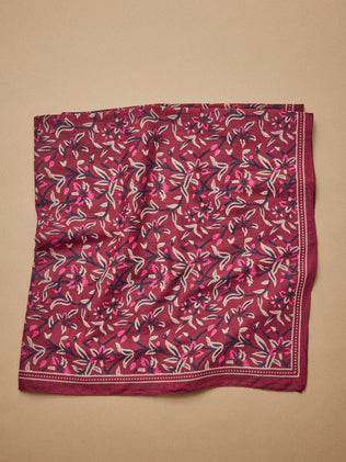 Damesfoulard met bloemenprint