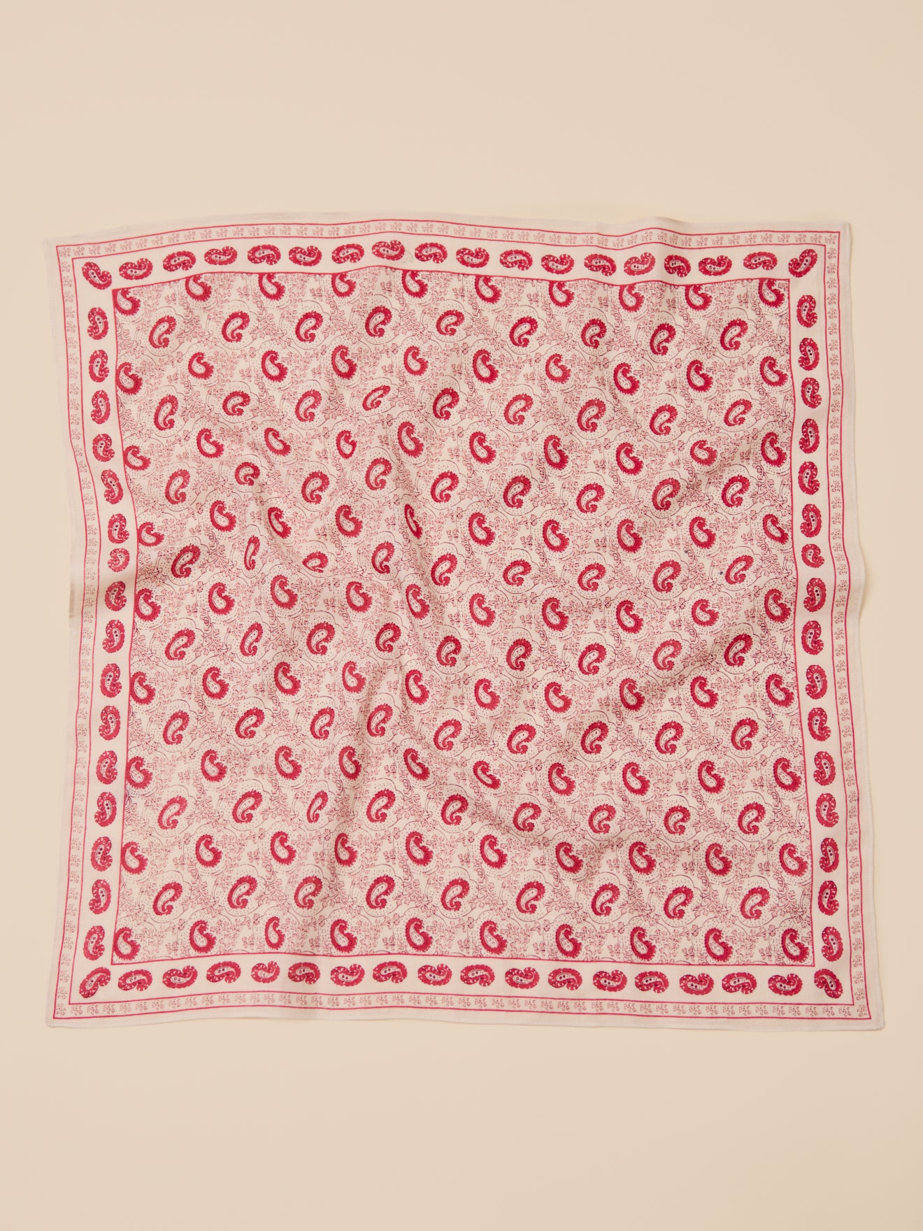 Foulard coton femme motif Paisley