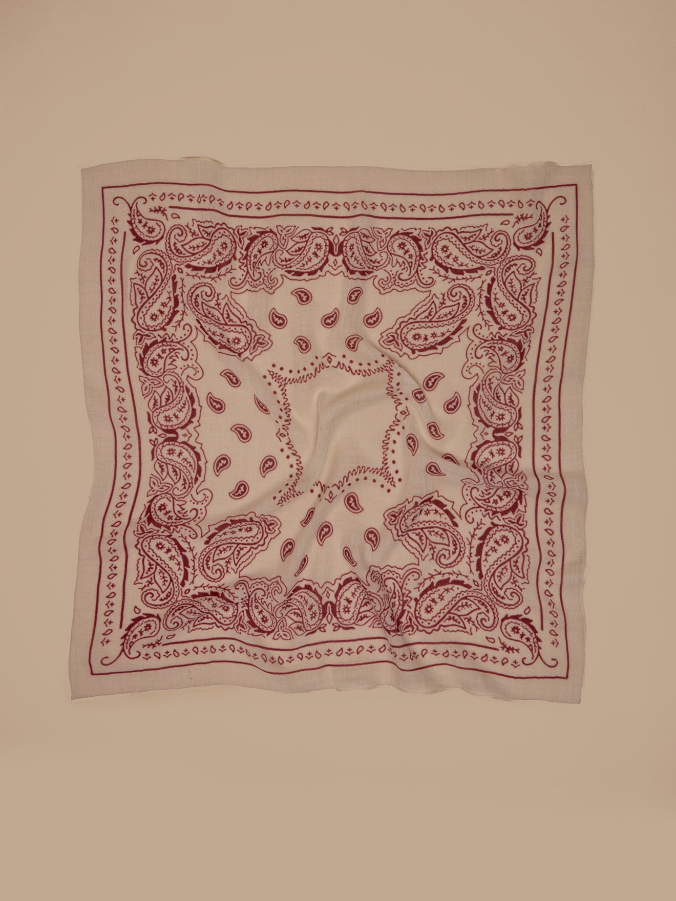 Bedrukte damesbandana in wol