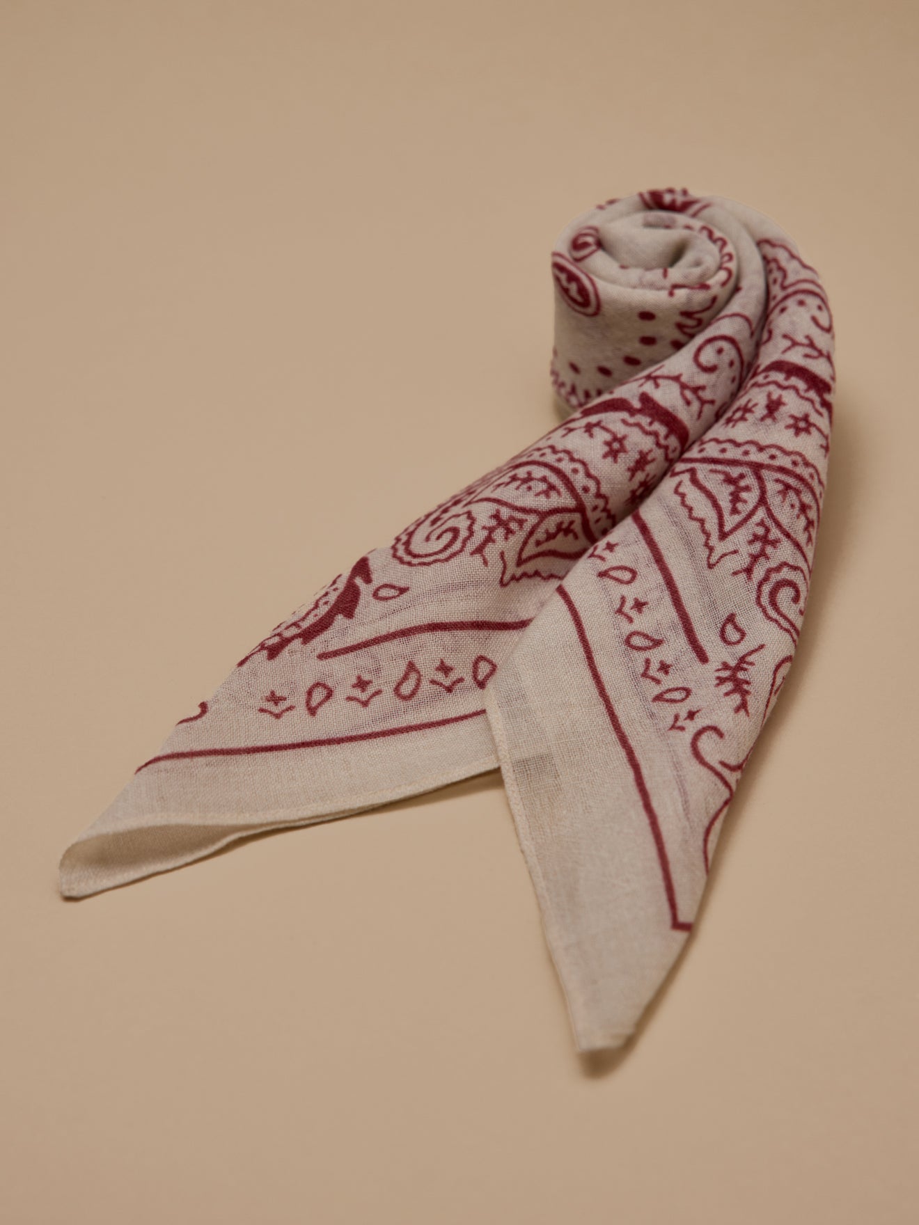 Bedrukte damesbandana in wol