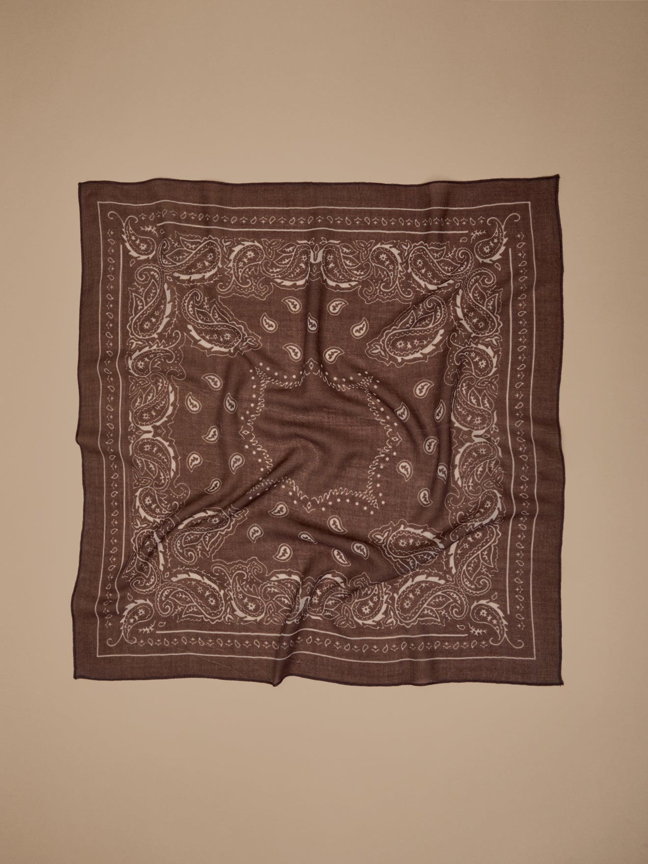 Bedrukte damesbandana in wol