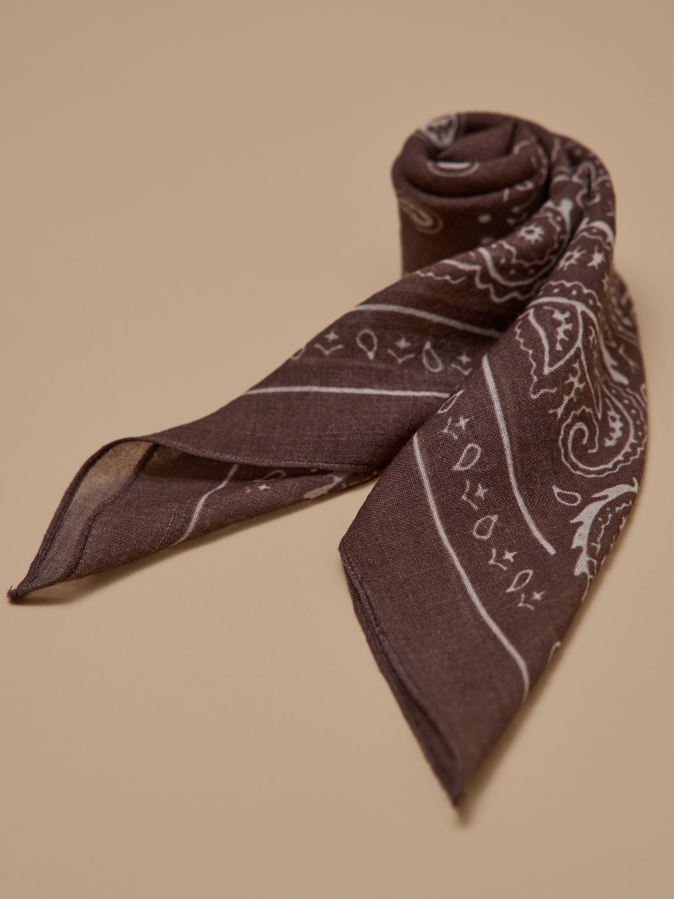 Bedrukte damesbandana in wol