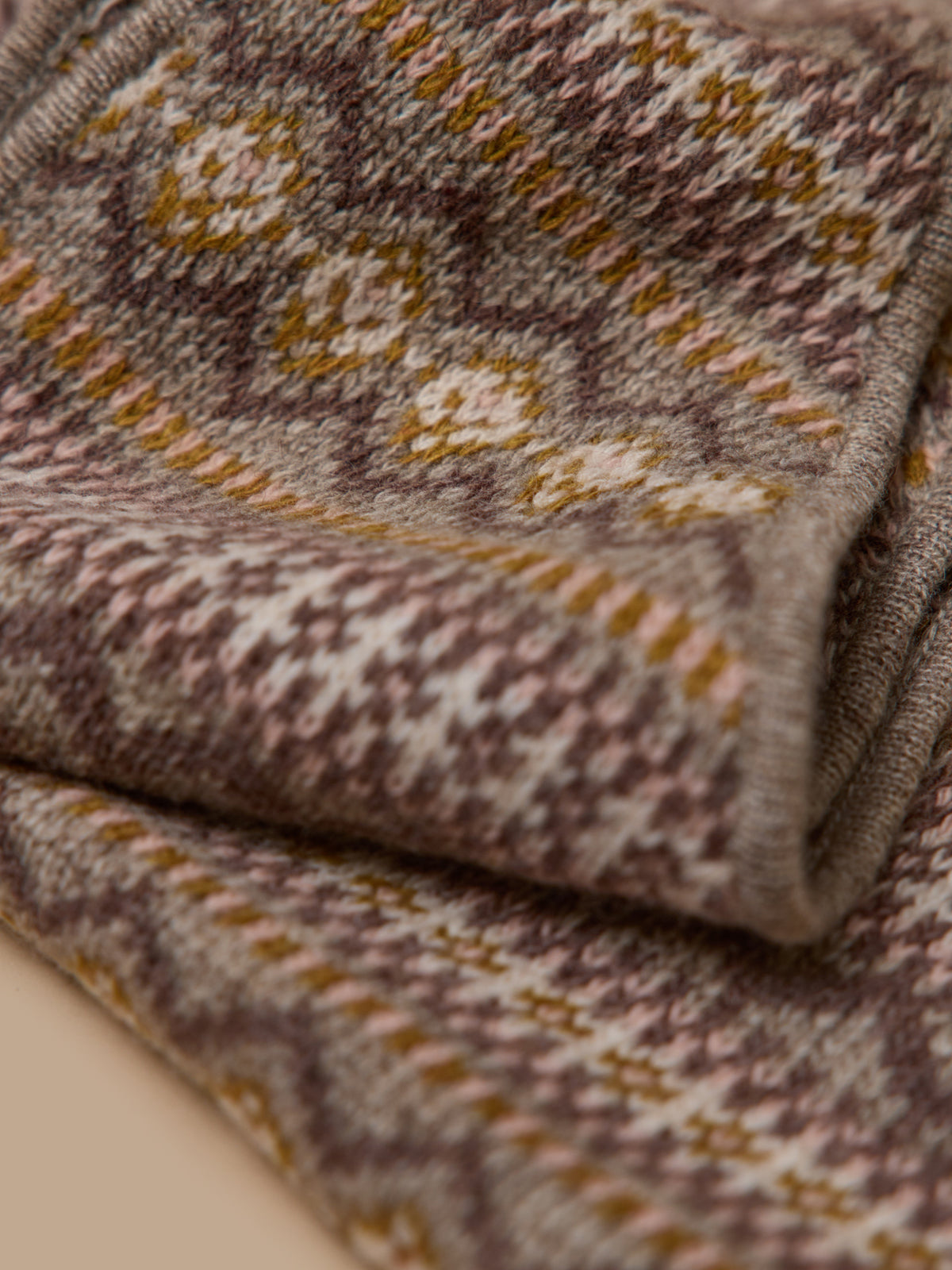 Écharpe triangle jacquard adulte