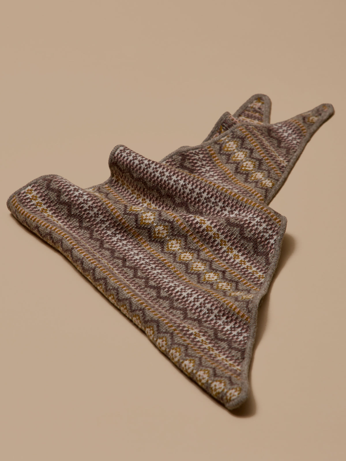 Écharpe triangle jacquard adulte