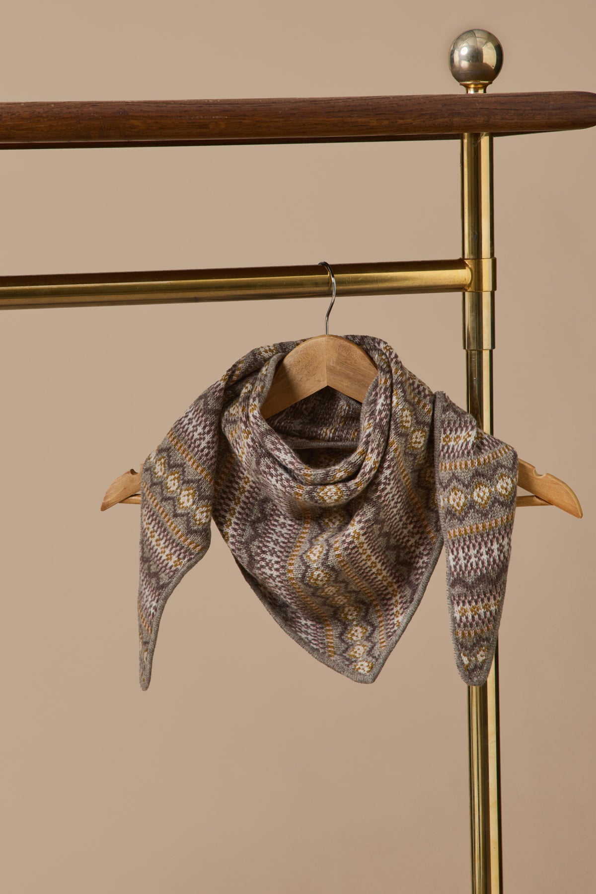Écharpe triangle jacquard adulte