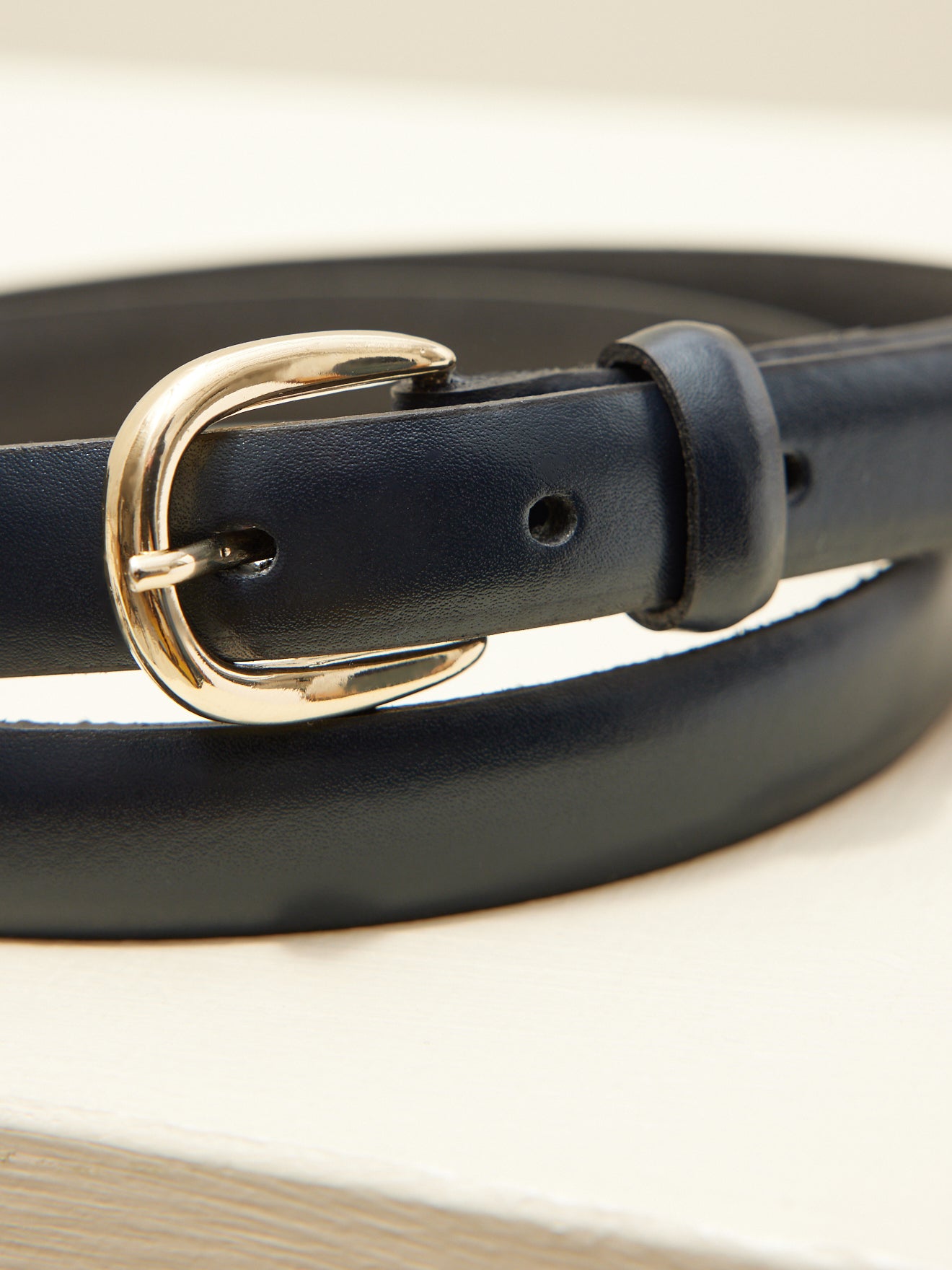 Ceinture fine cuir femme