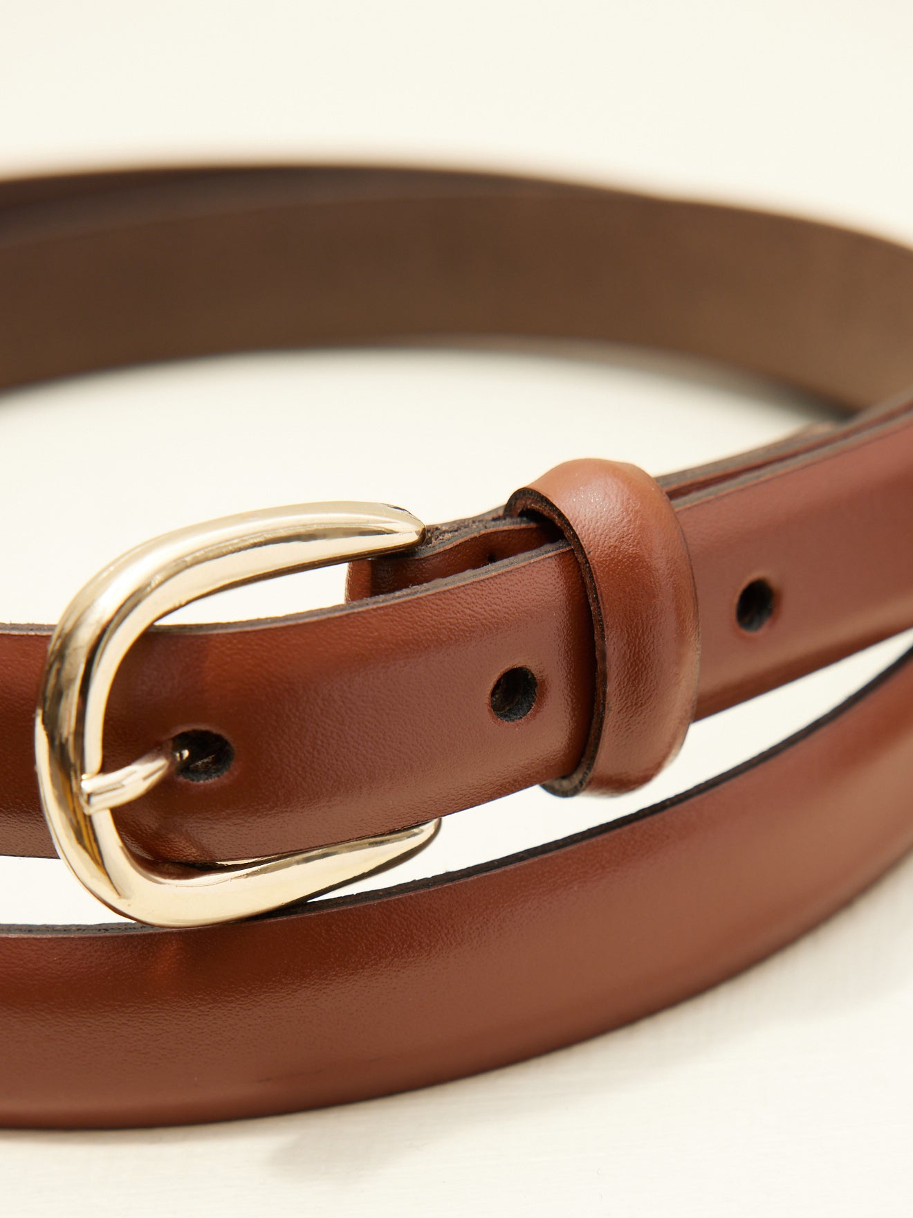 Ceinture fine cuir femme