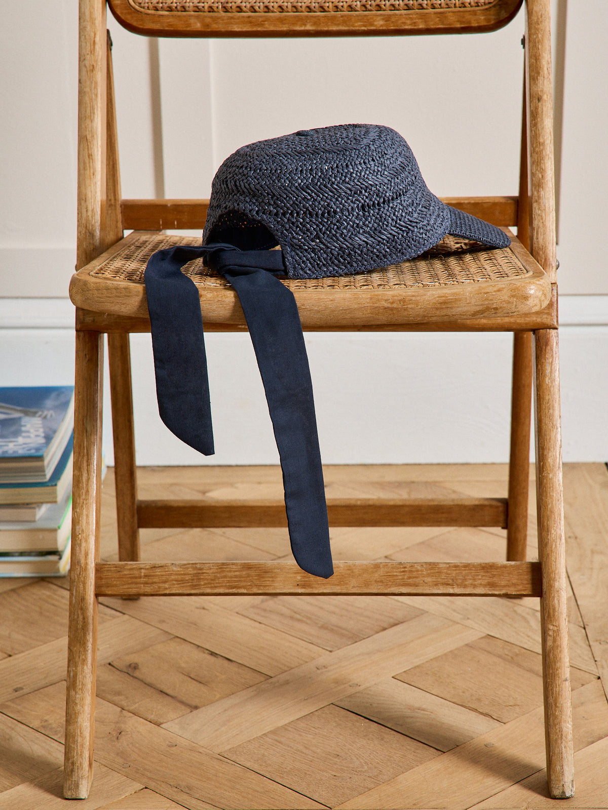 Casquette en raphia femme