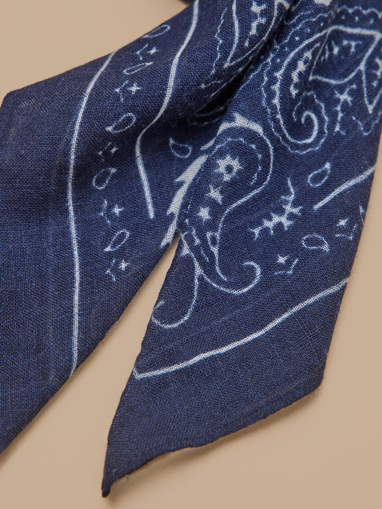 Bandana imprimé en laine unisexe