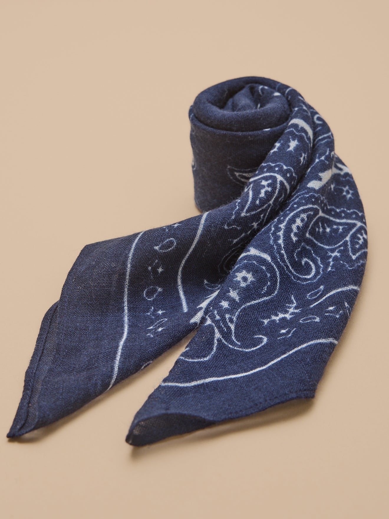 Bandana imprimé en laine unisexe