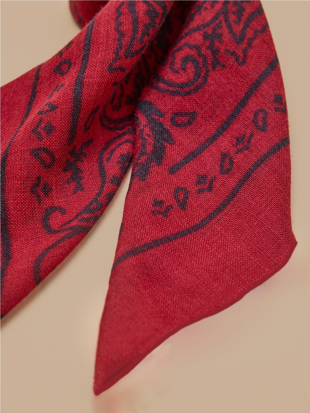 Bandana imprimé en laine unisexe