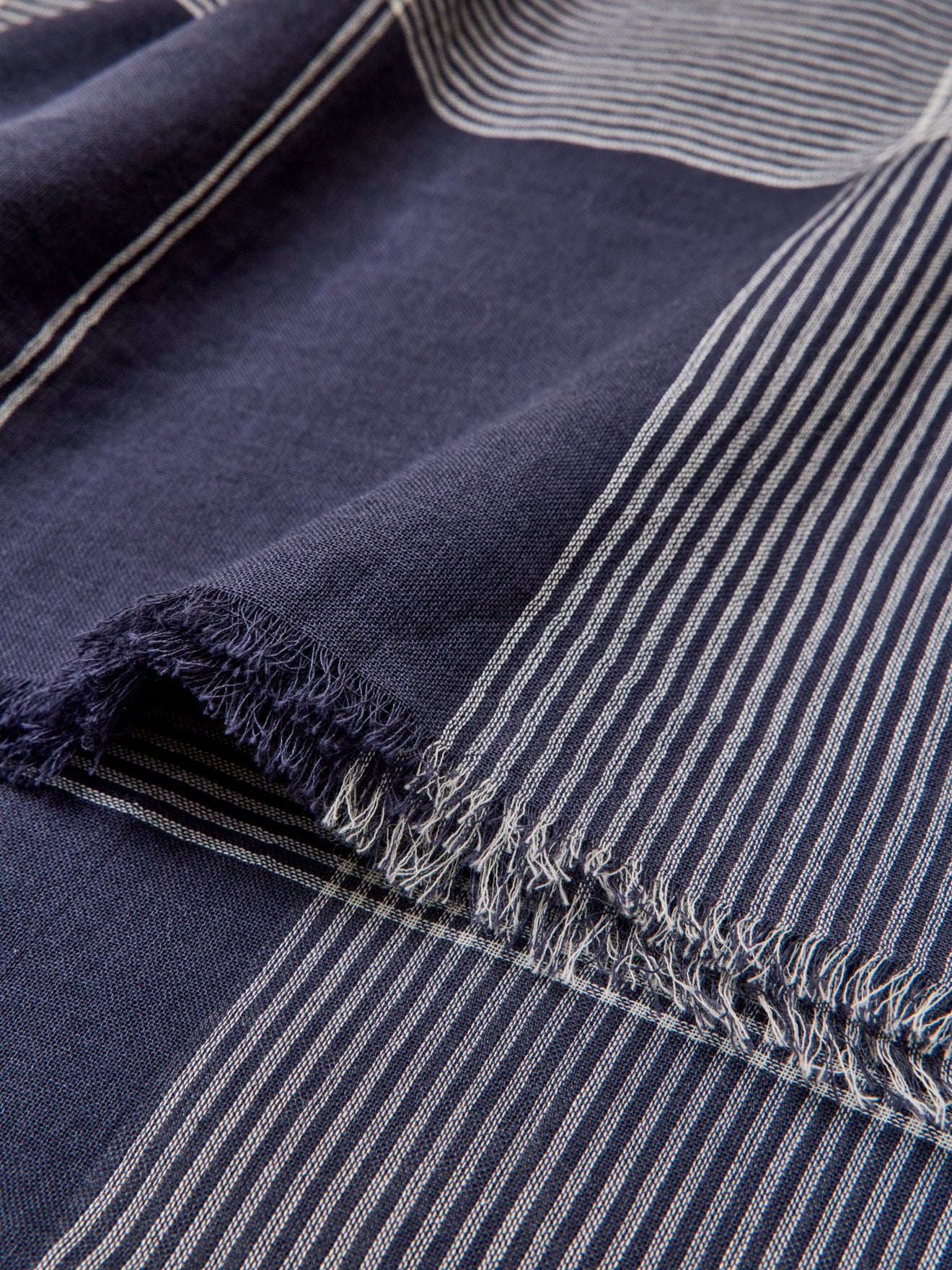 Sjaal met vichyruitjes - linnen en katoen