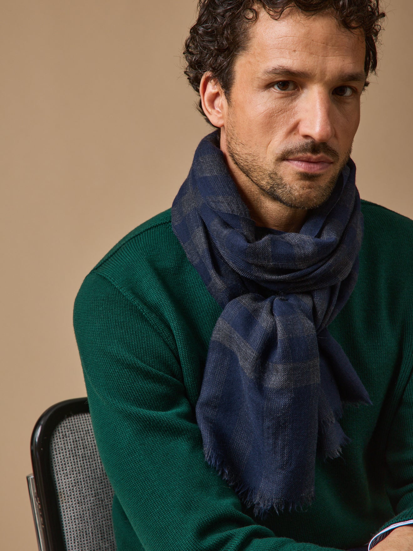 Écharpe twill carreaux adulte