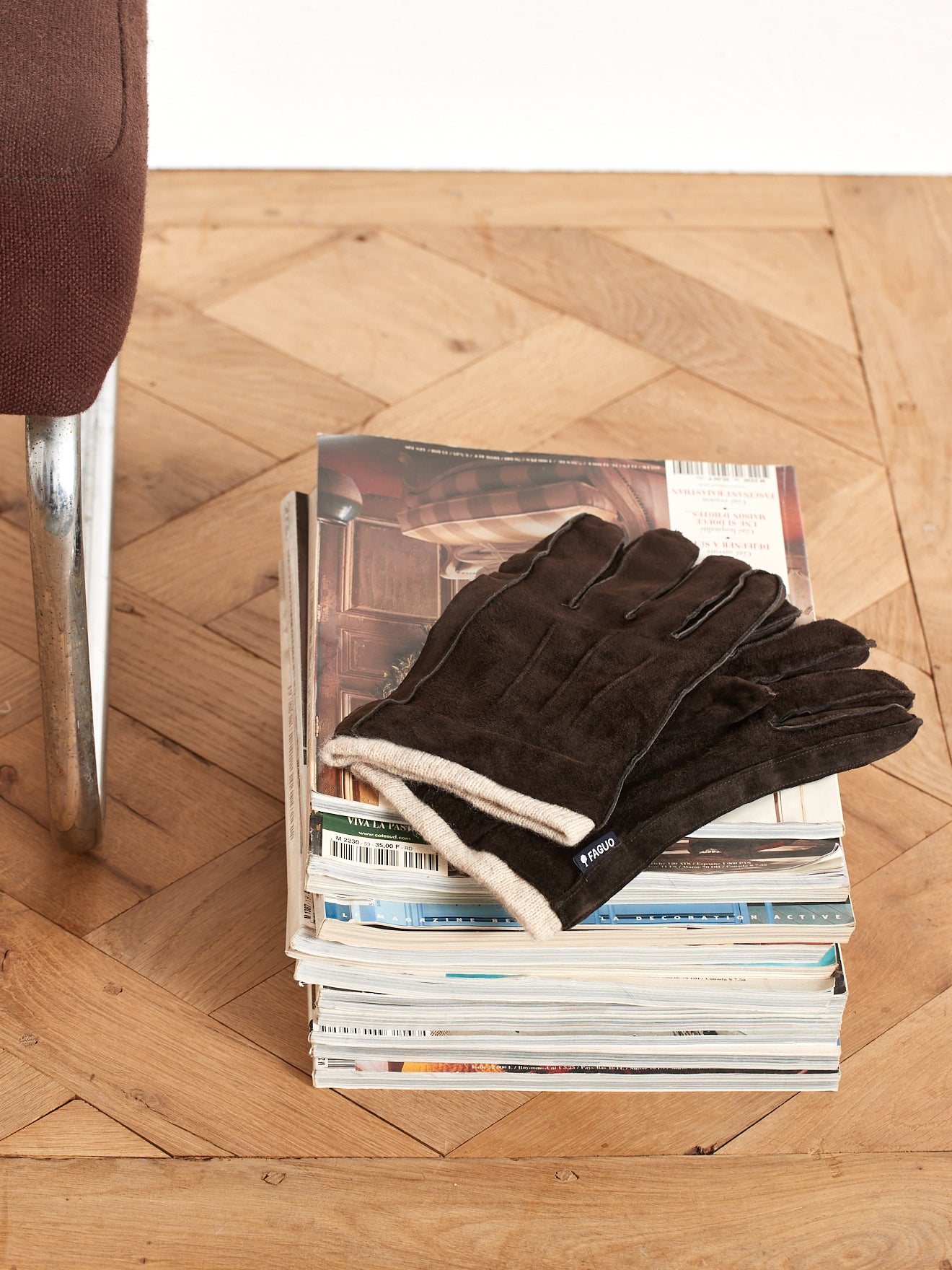 Leren herenhandschoenen "Gloves" - Faguo collection