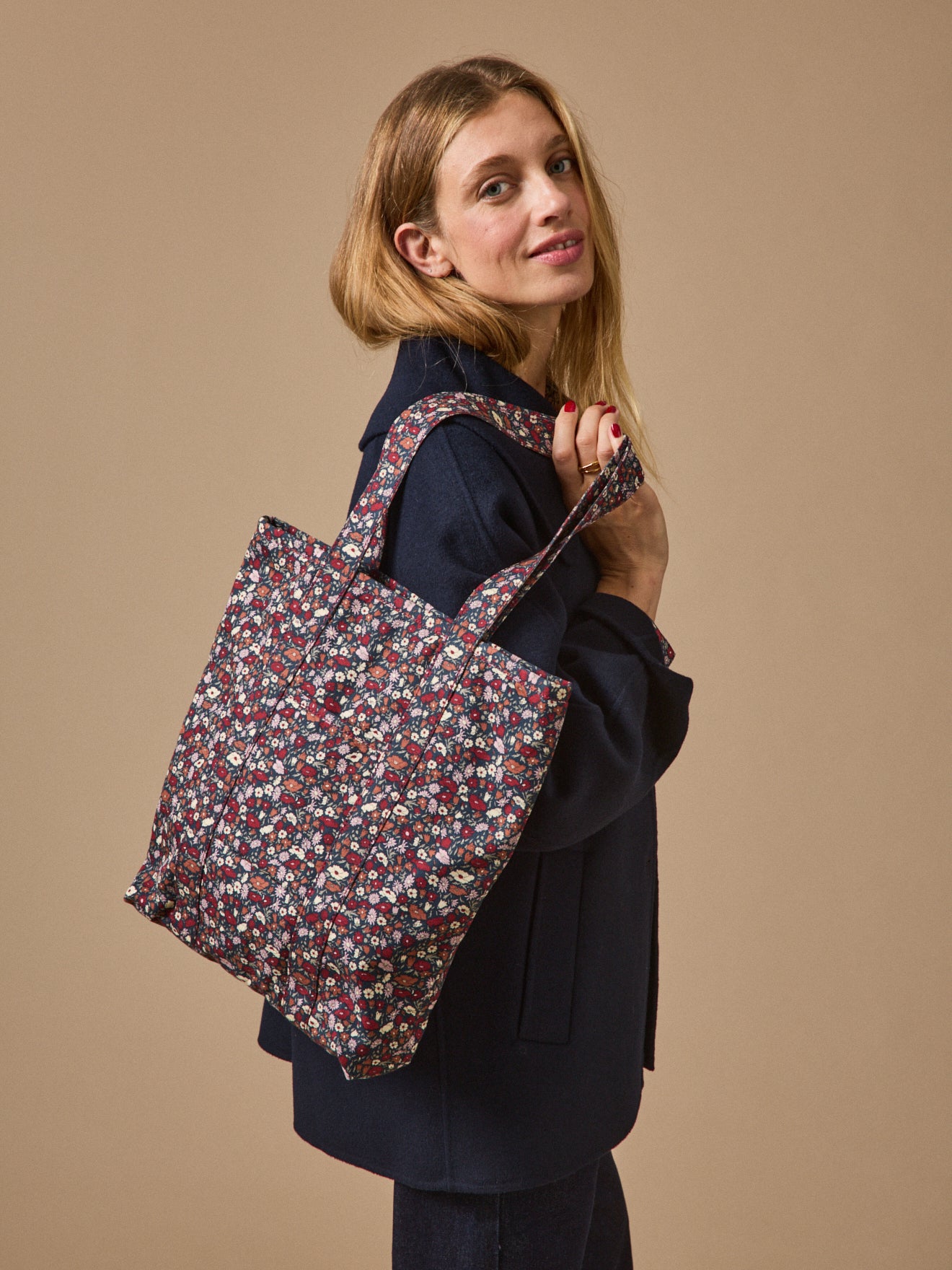 Totebag "Petal & Daisy" - Made with Liberty Fabrics