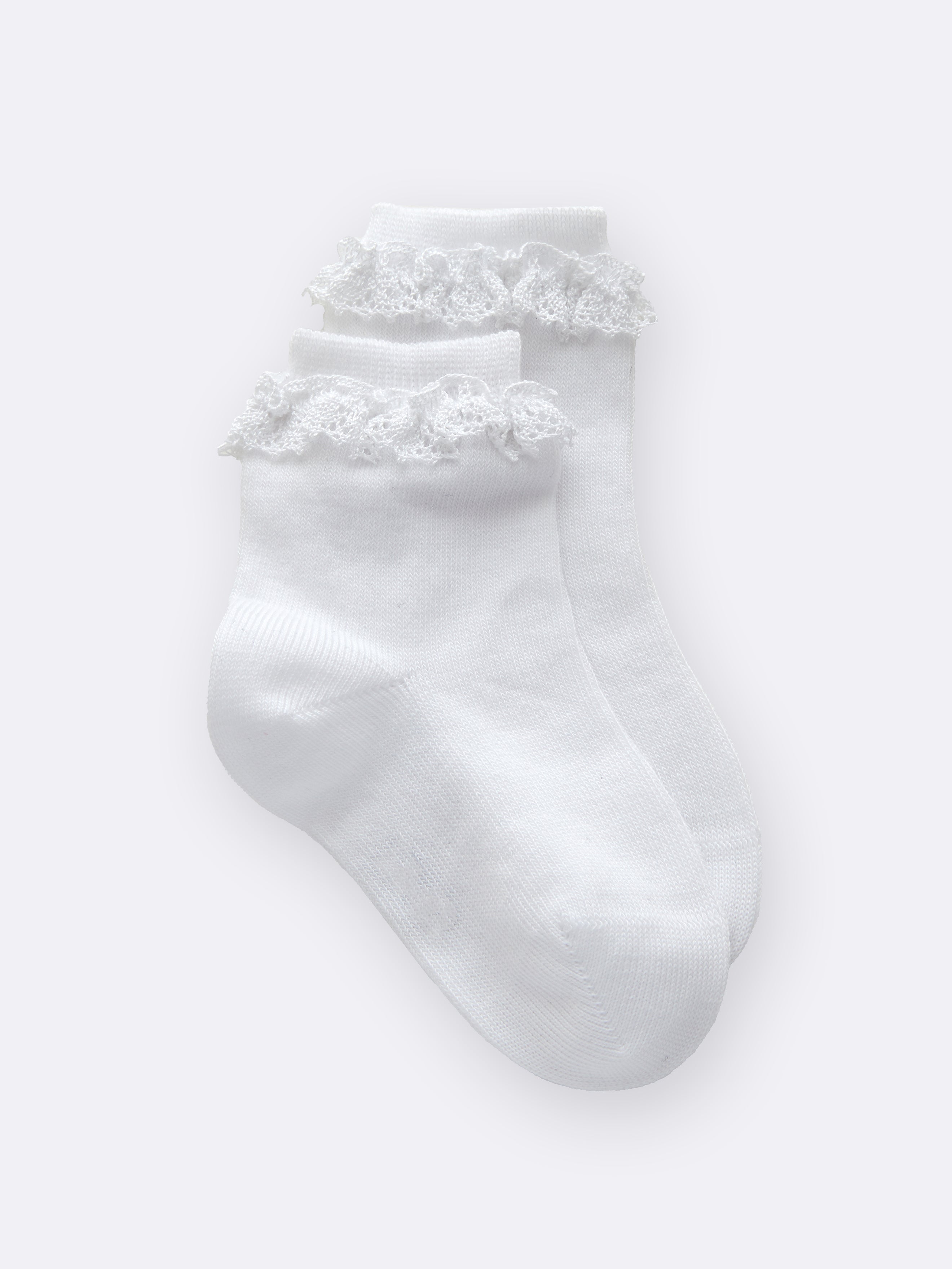 Socquettes avec dentelle bébé