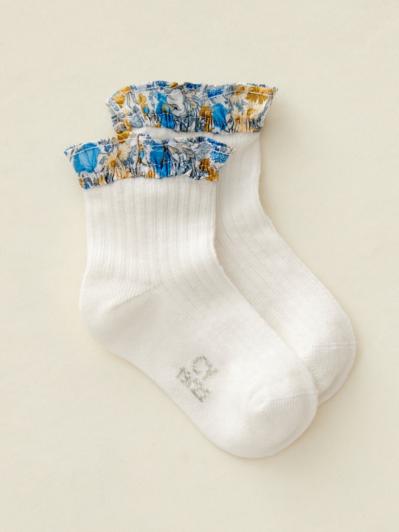 Chaussettes avec volant en tissu Liberty Bébé