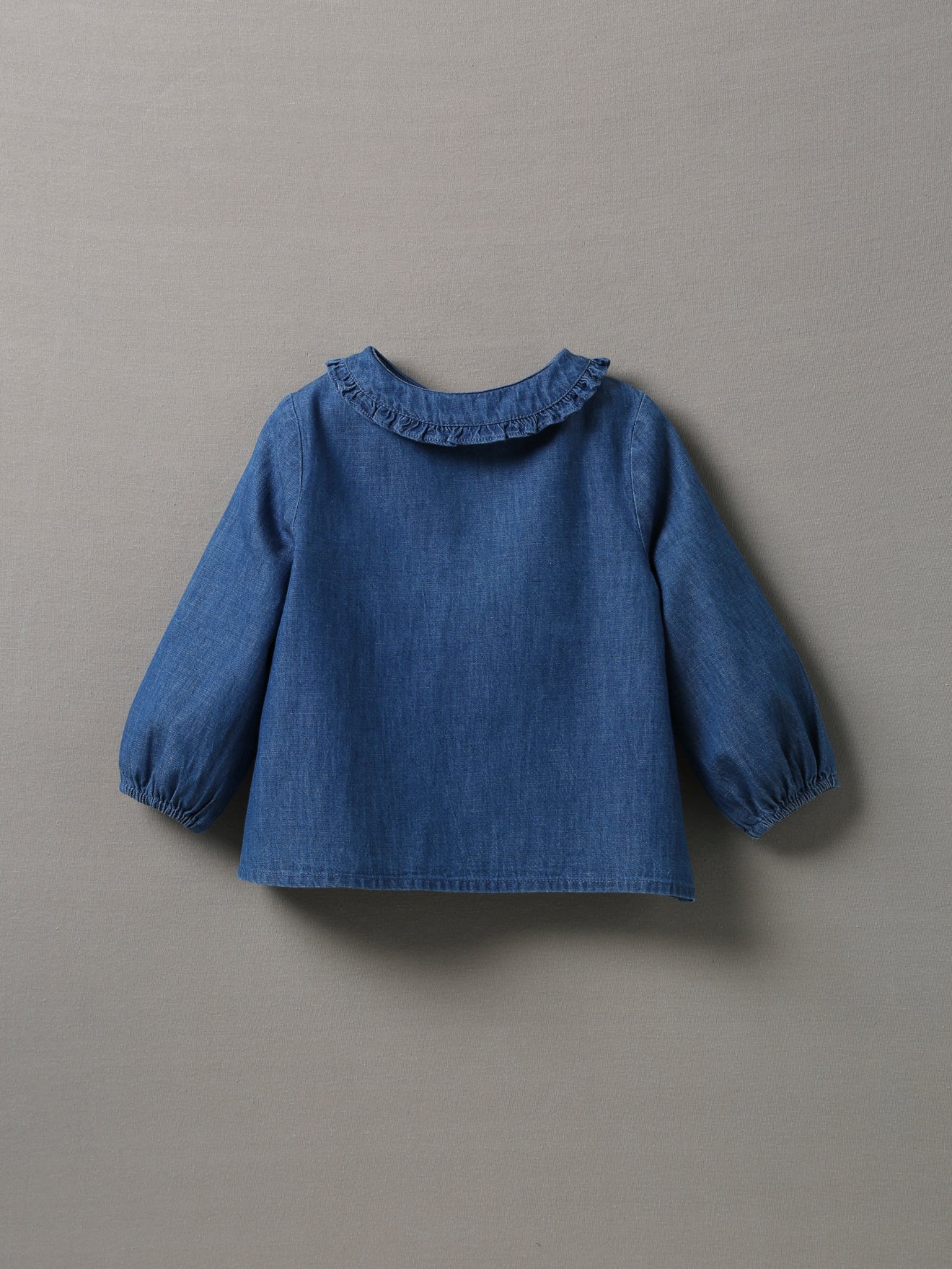Blouse bébé en denim léger