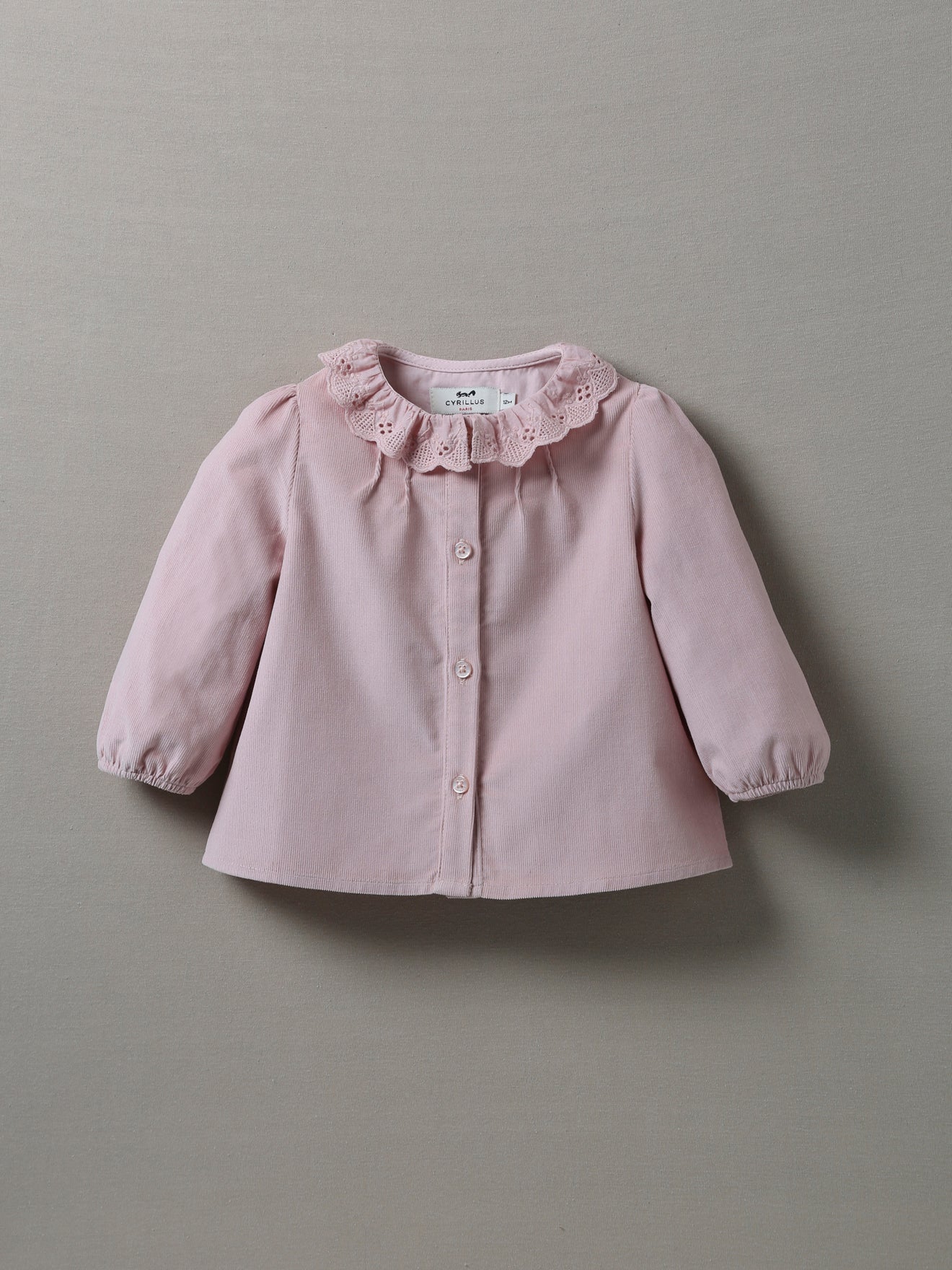 Babybloesje in fijn velours