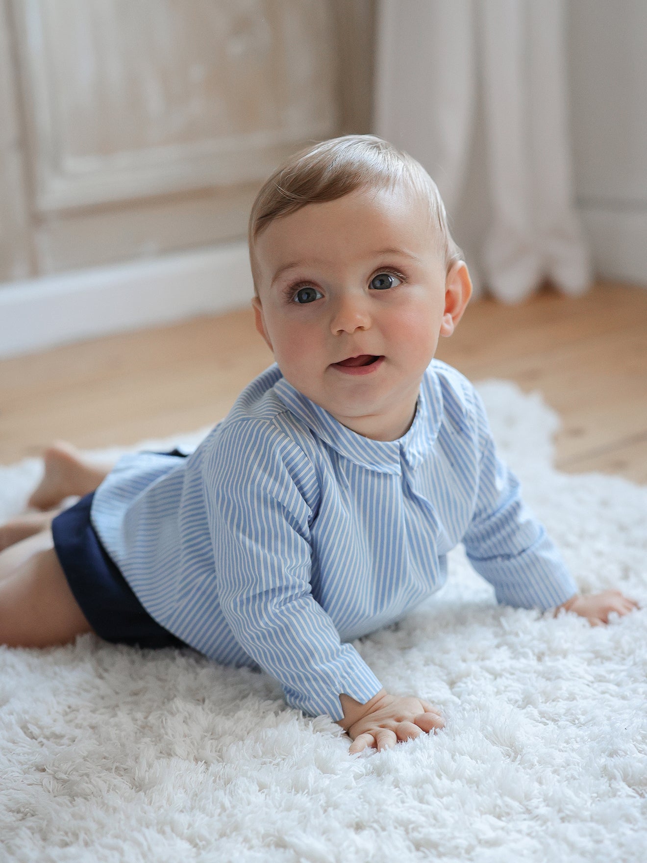 Guimpe rayée Bébé