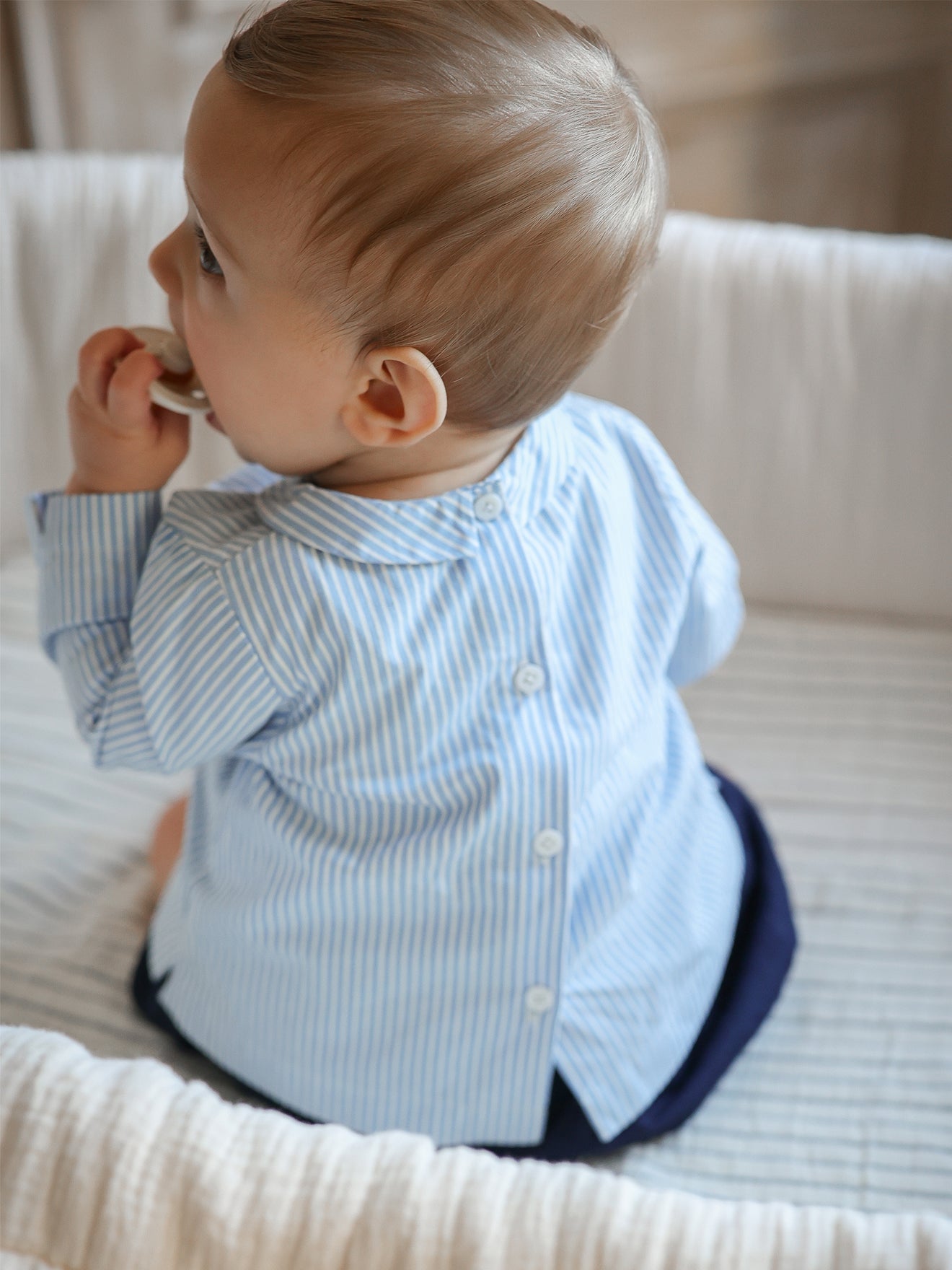 Guimpe rayée Bébé
