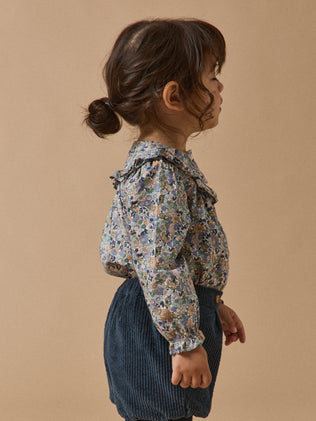 Babybloesje met strookjes en Cassy print