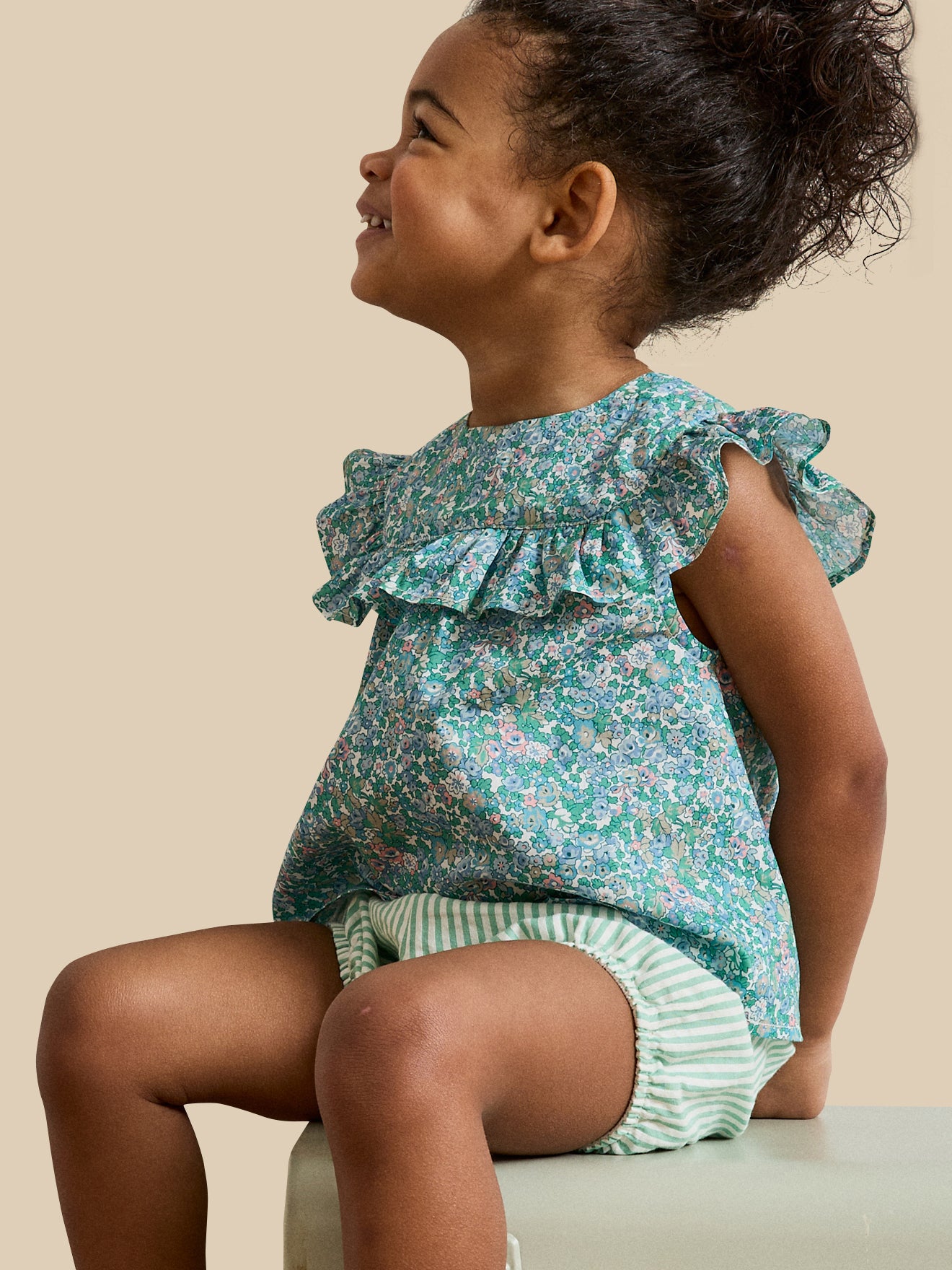 Top en tissu Liberty Harriet bébé