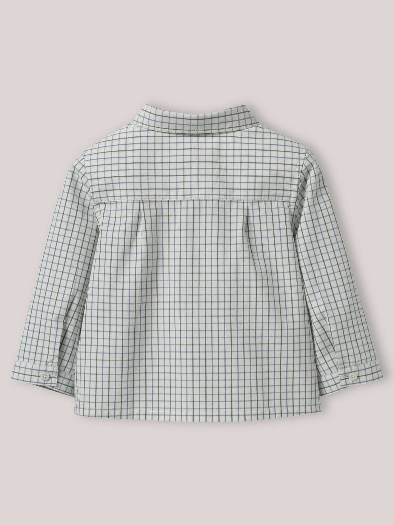 Babyhemdje met tattersall-ruitjes