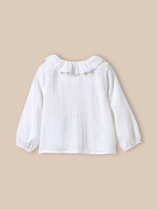 Blouse bébé en gaze de coton