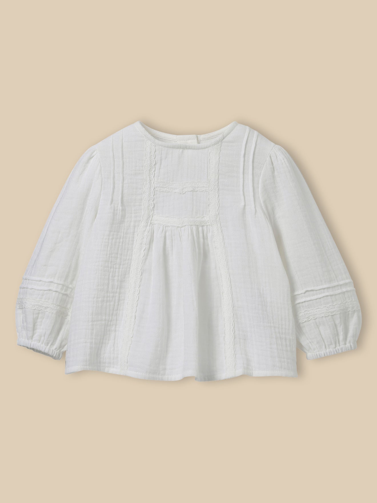 Baby blouse van dubbel gaas
