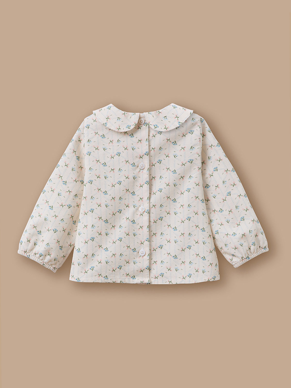 Geprinte velours blouse baby