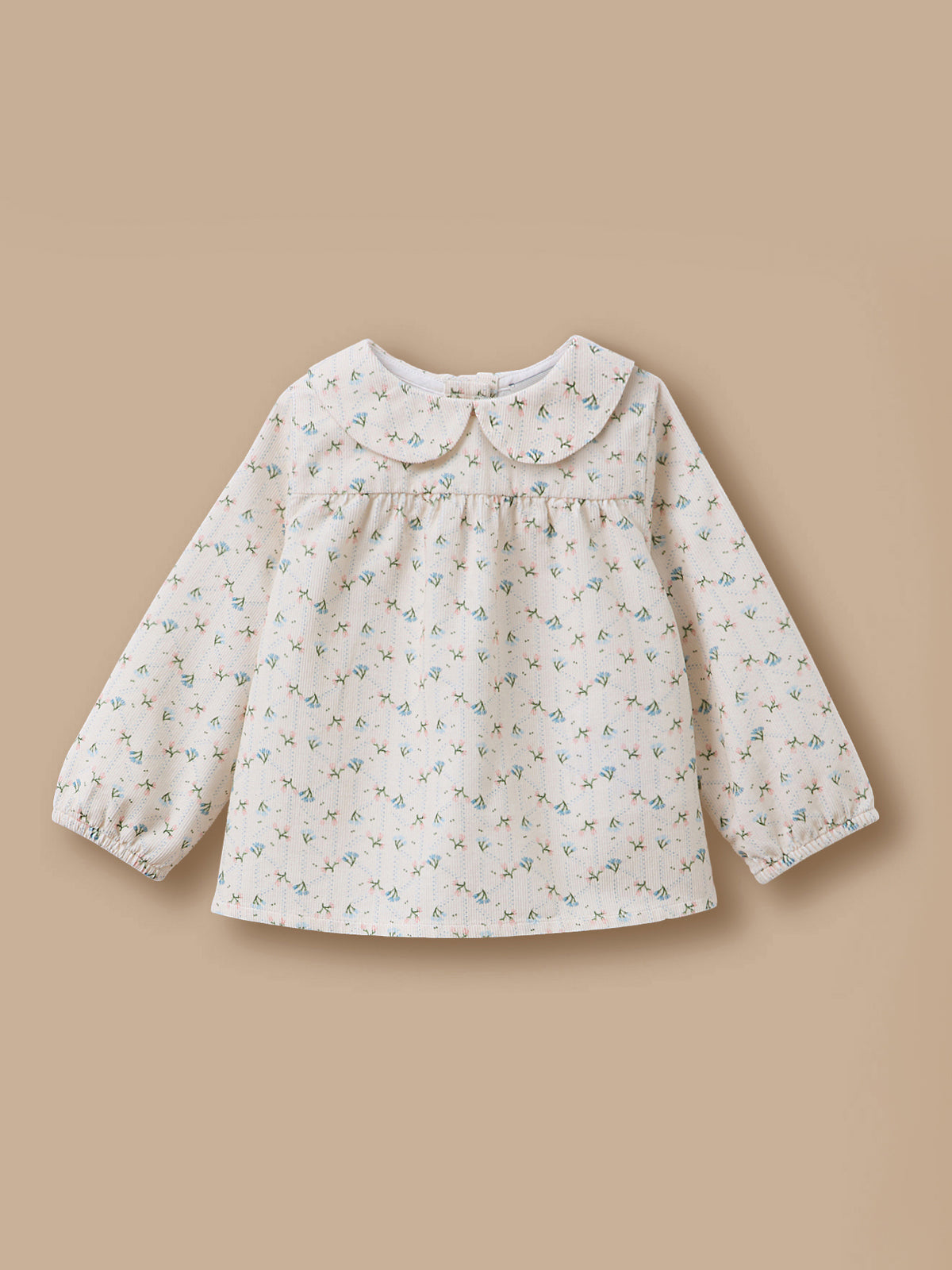 Geprinte velours blouse baby