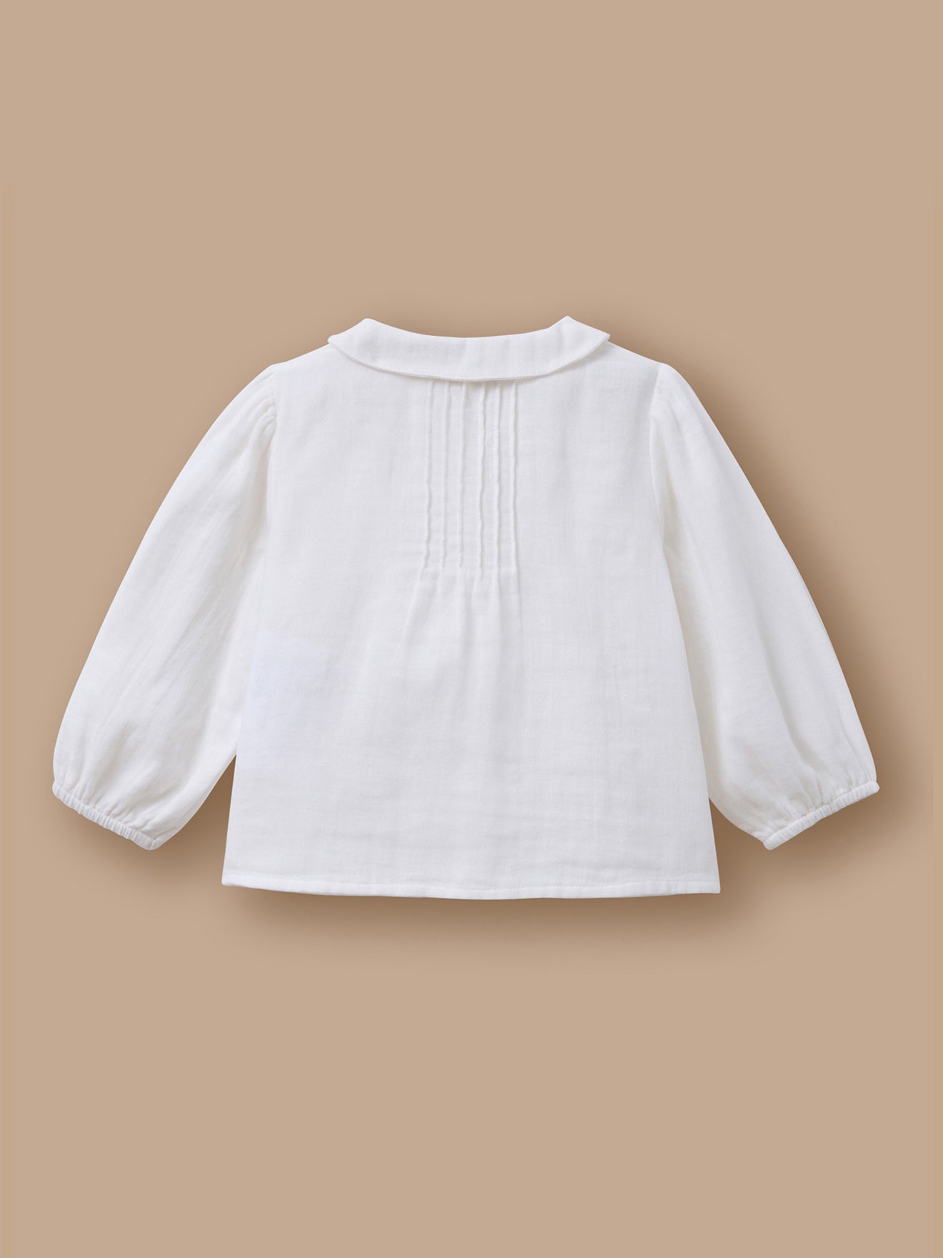 Blouse in katoengaas voor baby