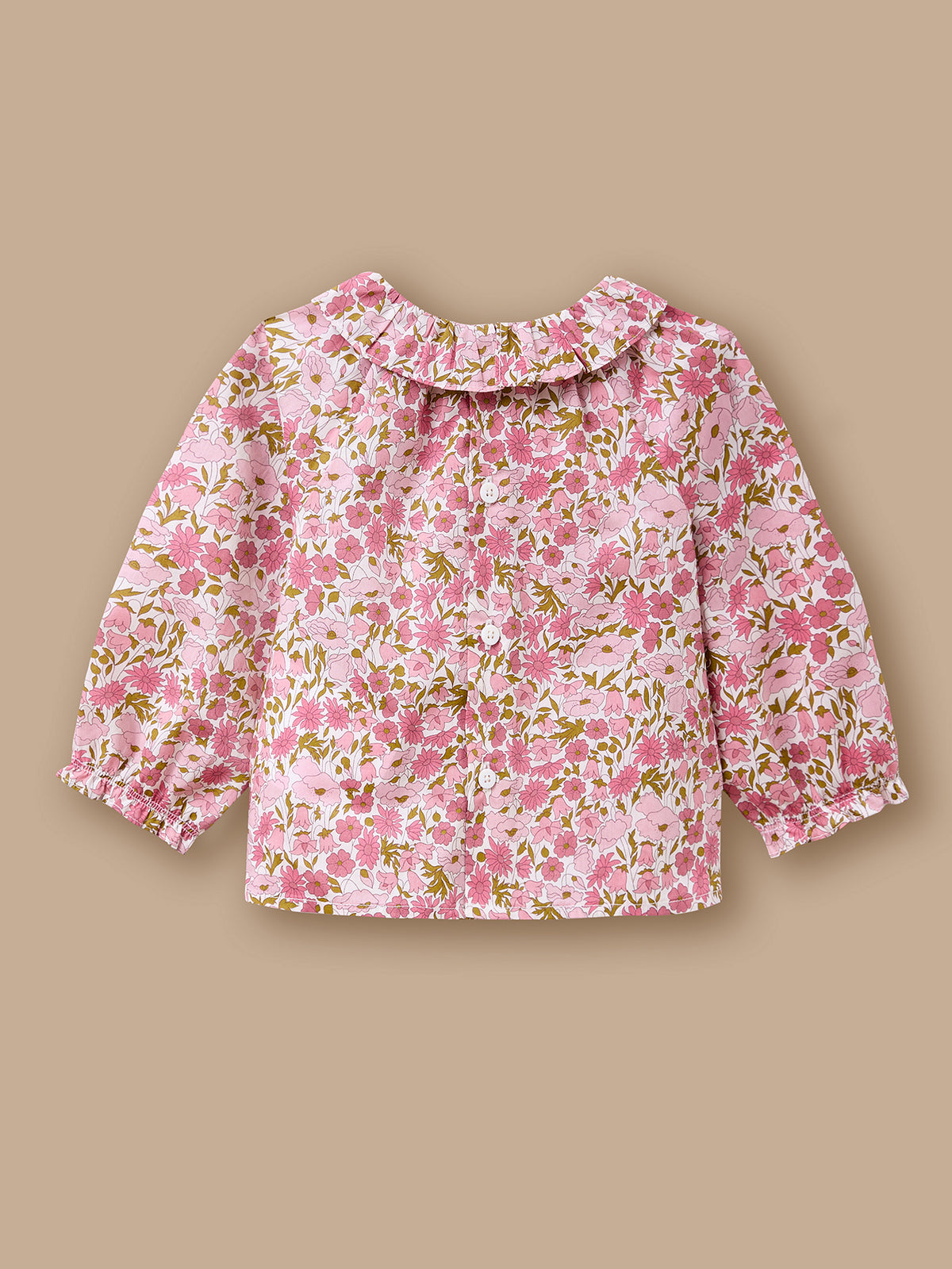 Blouse in Liberty stof voor baby