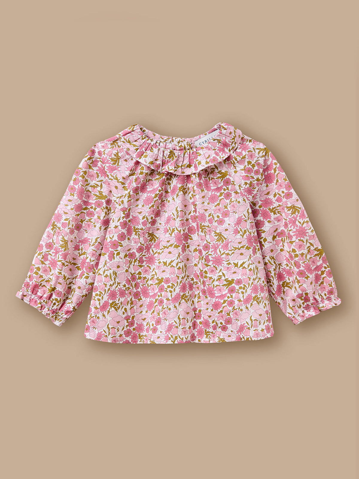 Blouse in Liberty stof voor baby
